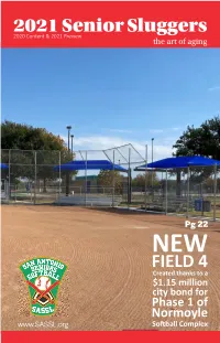 2021 Senior Sluggers 2020 Content & 2021 Preview the Art of Aging