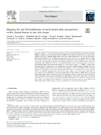 Mapping 2D- and 3D-Distributions of Metal/Metal Oxide Nanoparticles Within Cleared Human Ex Vivo Skin Tissues T