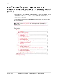 Security Policy Level 1