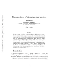 The Many Faces of Alternating-Sign Matrices