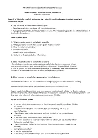 Patient Information Leaflet: Information for the User &lt;Invented Name&gt; 30