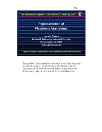 Representation of Wavefront Aberrations