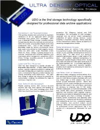 Ultra Density Optical Permanent Archival Storage