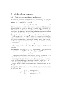 9 Modes of Convergence