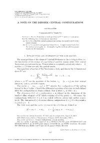 A Note on the Dziobek Central Configurations