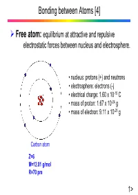 Bonding Between Atoms [4]