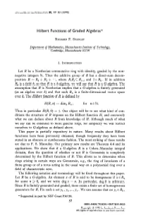 Hilbert Functions of Graded Algebras*