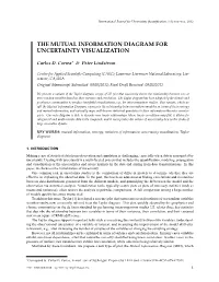 The Mutual Information Diagram for Uncertainty Visualization