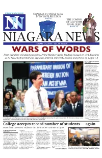 WARS of WORDS from Populism to Indigenous Rights, Prime Minister Justin Trudeau Focused on Civil Discourse As He Faced Both Protest and Applause at Brock University