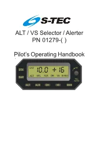 ALT / VS Selector/Alerter