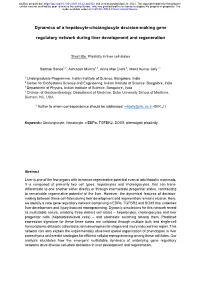Dynamics of a Hepatocyte-Cholangiocyte Decision-Making Gene