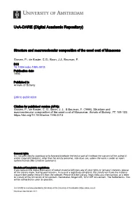 Structure and Macromolecular Composition of the Seed Coat of Musaceae
