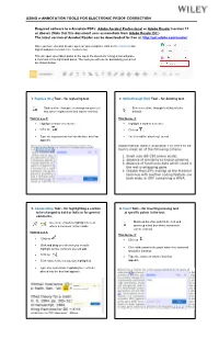 USING E-ANNOTATION TOOLS for ELECTRONIC PROOF CORRECTION