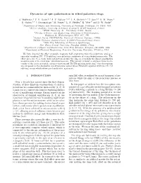 Dynamics of Spin Polarization in Tilted Polariton Rings