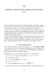 Quadratic Reciprocity and Computing Modular Square Roots.Pdf