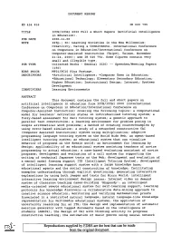 (Artificial Intelligence in Education). PUB DATE 2000-11-00 NOTE 229P.; In: Learning Societies in the New Millennium: Creativity, Caring & Commitments