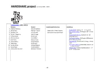 HANDSHAKE Project Overview 2011 - 2022