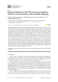 Internet Addiction in the Web of Science Database: a Review of the Literature with Scientiﬁc Mapping