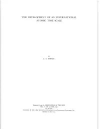 The Development of an International Atomic Time Scale
