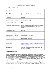 Darwin Initiative Annual Report