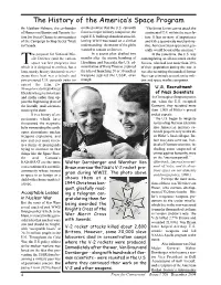 The History of the America's Space Program