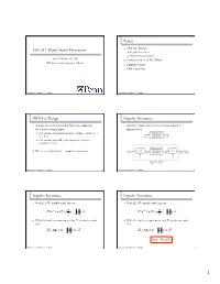 ESE 531: Digital Signal Processing Today IIR Filter Design Impulse