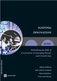 IGNITING INNOVATION Public Disclosure Authorized