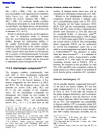 17.2.3 Interhalogen Compounds(65-67)