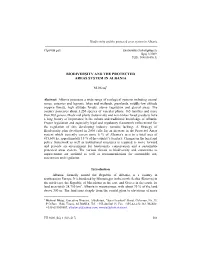 Biodiversity and the Protected Areas System in Albania ______Стручни Рад Економика Пољопривреде Број 3/2009