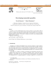 Enveloping Monoidal Quandles