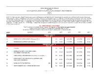 On Monday, May 16, 2011. an Asterisk (*) Denotes Changes Made to the Previous Revision to the Television Schedule