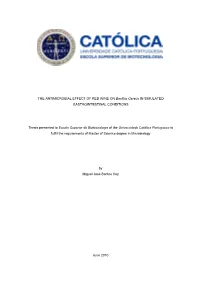 THE ANTIMICROBIAL EFFECT of RED WINE on Bacillus Cereus in SIMULATED GASTROINTESTINAL CONDITIONS