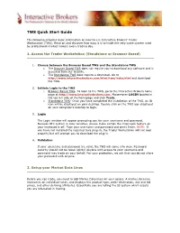 TWS Quick Start Guide