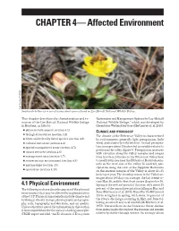 Chapter 4, Affected Environment