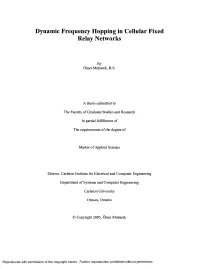 Dynamic Frequency Hopping in Cellular Fixed Relay Networks