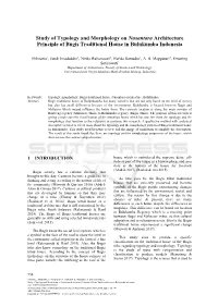 Study of Typology and Morphology on Nusantara Architecture Principle of Bugis Traditional House in Bulukumba Indonesia