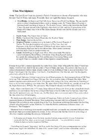 Kenneth Macalpin (Cináed Mac Ailpín, Coinneach Mac Ailpein) Has Never Had a Chief of Names and Arms