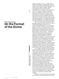 On the Format of the Divine