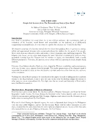 THE FIRST EMO Simple Life Lessons from the Extraordinary Story of Jose Rizal1 Sir Michael Charleston “Xiao” B. Chua, K.O.R