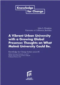 Thoughts on What Malmö University Could Be