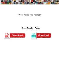 Wcco Radio Text Number Matthew