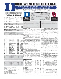 2012-13 WBB Game Notes