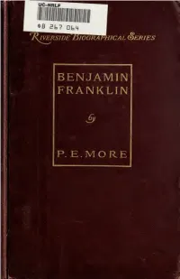 BENJAMIN FRANKLIN, by PAUL E