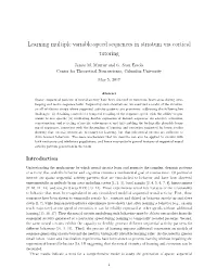 Learning Multiple Variable-Speed Sequences in Striatum Via Cortical Tutoring