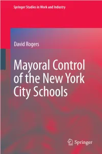 Framework for Assessing Mayoral Control