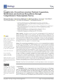 Insights Into Alexandrium Minutum Nutrient Acquisition, Metabolism and Saxitoxin Biosynthesis Through Comprehensive Transcriptome Survey