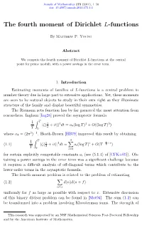 The Fourth Moment of Dirichlet L-Functions