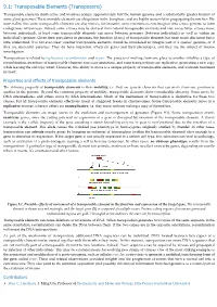 Transposable Elements (Transposons)