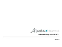 Fish Stocking Report 2017