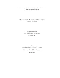 Fundamentalist Rhetorics of Self-Determination: a Feminist Conundrum